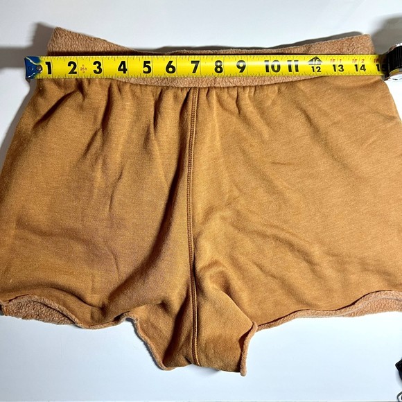Free People Intimately Rust Orange Drawstring Waist Shorts Size S - Picture 3 of 7